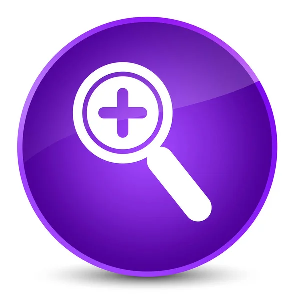 Zoom avant icône élégant bouton rond violet — Photo
