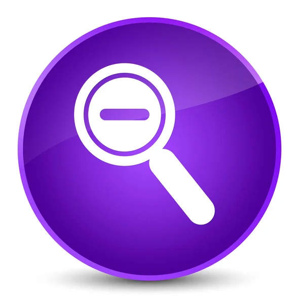 Zoom out icon elegant purple round button — Stock Photo, Image