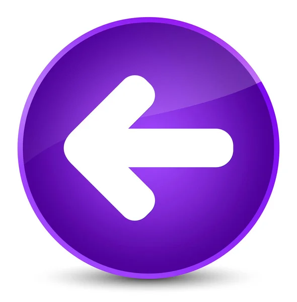 Back arrow icon elegant purple round button — Stock Photo, Image