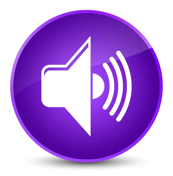 Icône de volume élégant bouton rond violet — Photo