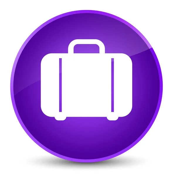 Tasche Symbol eleganten lila runden Knopf — Stockfoto