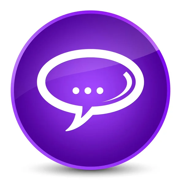 Chat icon elegant purple round button