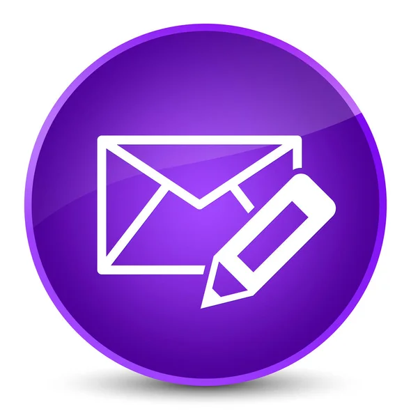 Edit email icon elegant purple round button