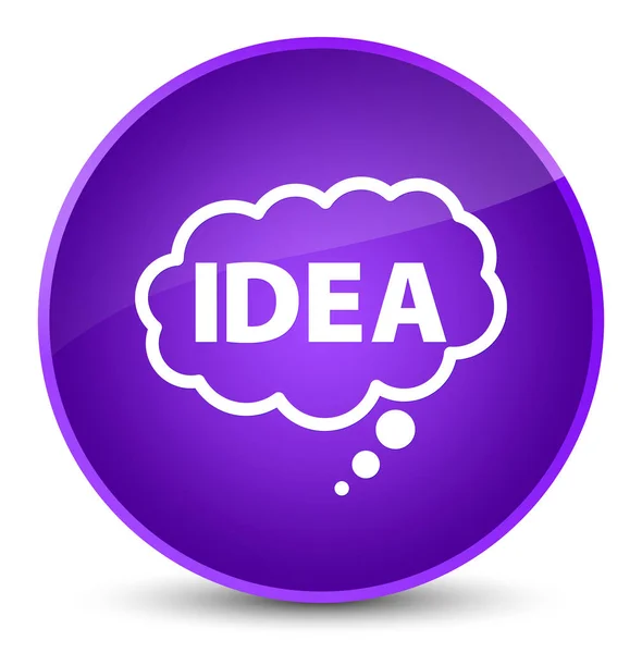 Idea bolla icona elegante viola pulsante rotondo — Foto Stock