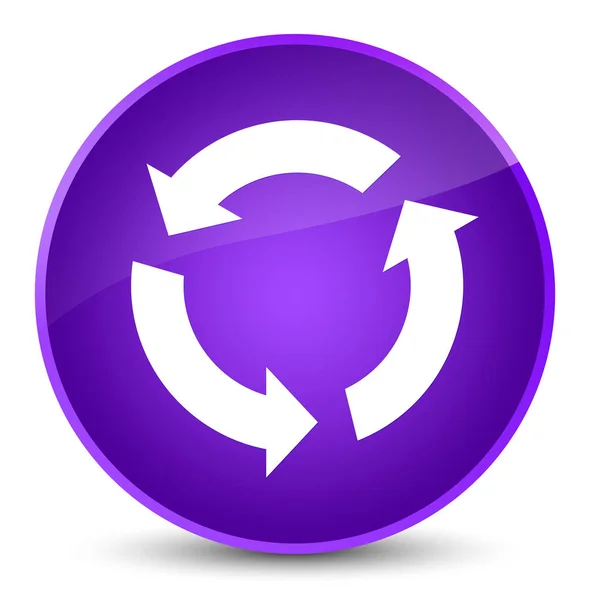 Actualizar icono elegante botón redondo púrpura —  Fotos de Stock