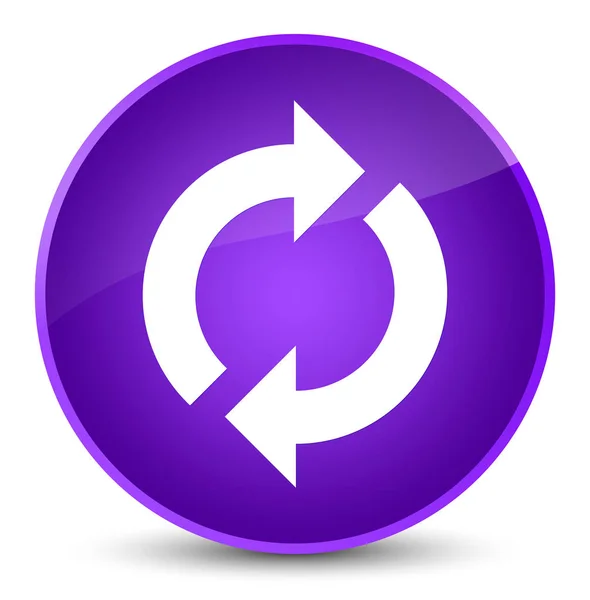 Update icon elegant purple round button — Stock Photo, Image