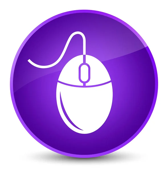Mouse icon elegant purple round button