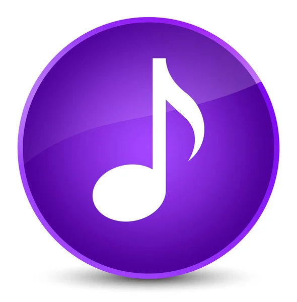 音楽アイコン エレガントな紫色の丸いボタン — ストック写真