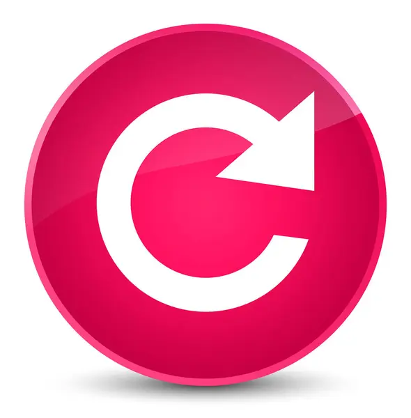 Reply rotate icon elegant pink round button — Stock Photo, Image