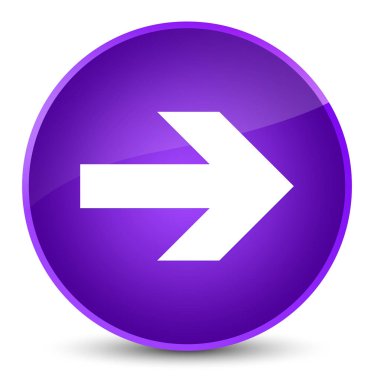 İleri ok simgesi zarif mor yuvarlak düğmesi