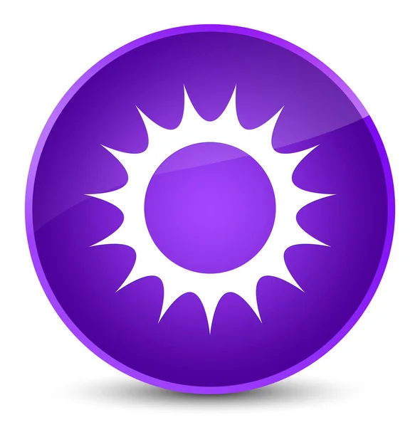 Sun icon elegant purple round button