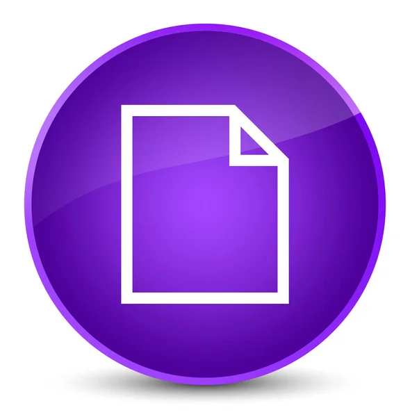 Blank page icon elegant purple round button — Stock Photo, Image