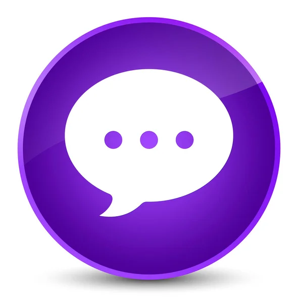 Conversation icon elegant purple round button