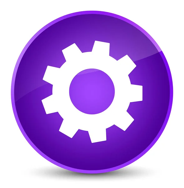 Process icon elegant purple round button — Stock Photo, Image