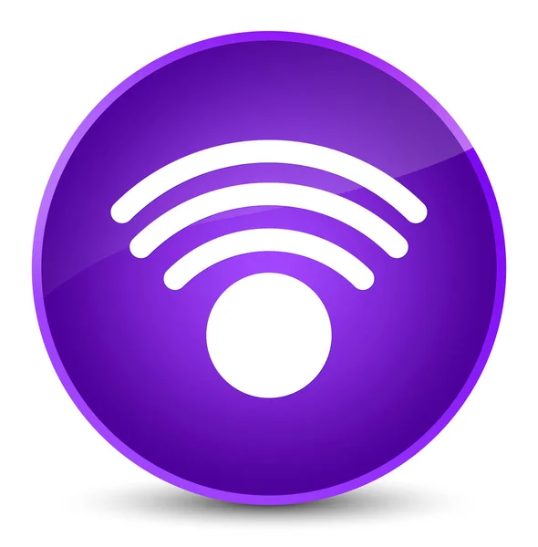 Wifi-Symbol elegante lila runde Taste — Stockfoto