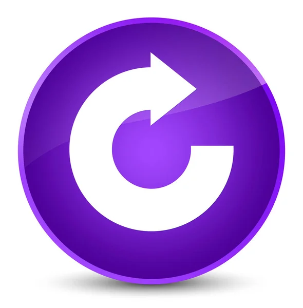 Icono flecha respuesta elegante botón redondo púrpura — Foto de Stock
