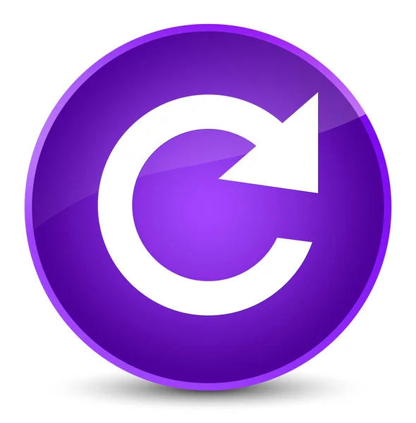 返信回転アイコン エレガントな紫色の丸いボタン — ストック写真
