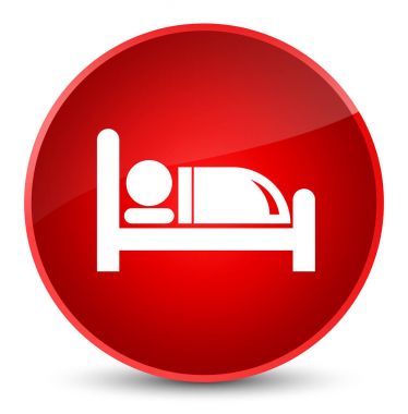 Otel yatak kutsal kişilerin resmi zarif kırmızı yuvarlak düğme