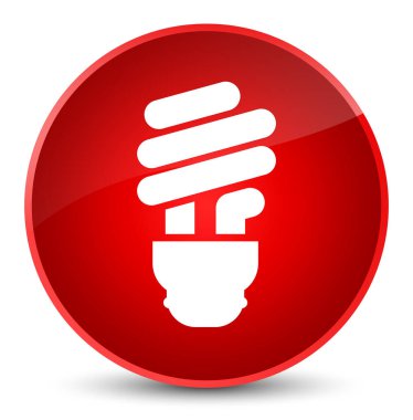 Ampul simgesi zarif kırmızı yuvarlak düğmesi