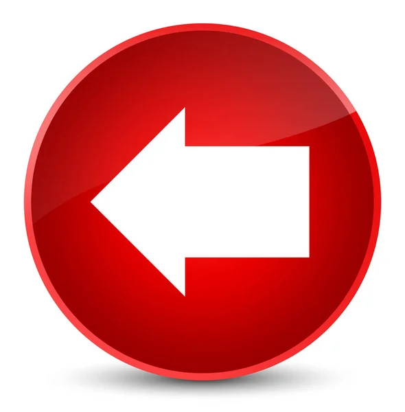 Icono flecha trasera elegante botón redondo rojo — Foto de Stock