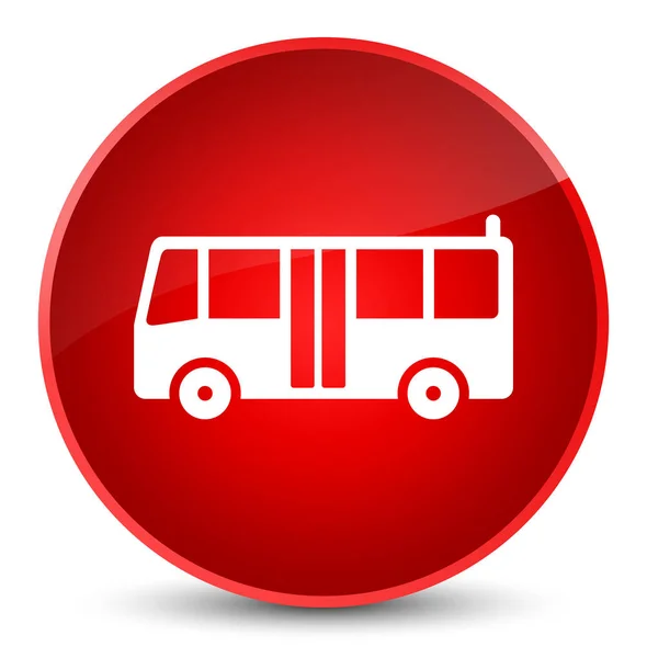 Otobüs kutsal kişilerin resmi zarif kırmızı yuvarlak düğme — Stok fotoğraf