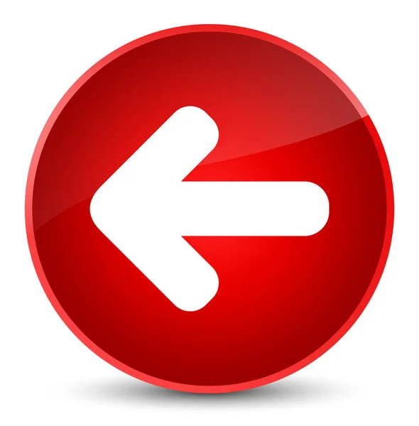 Icono flecha trasera elegante botón redondo rojo — Foto de Stock