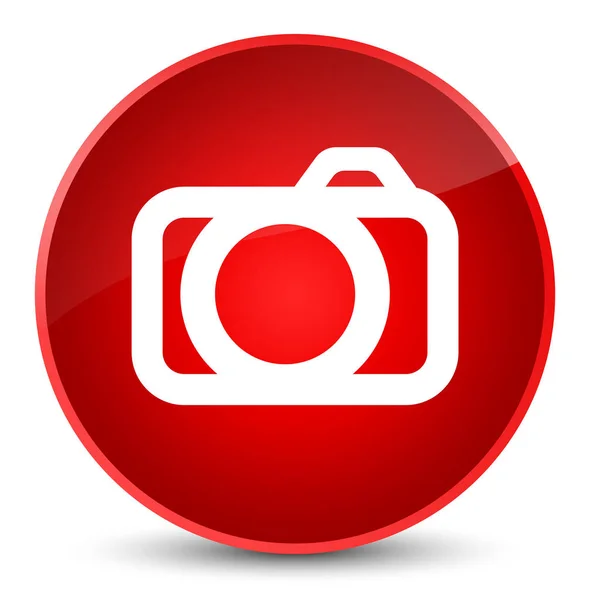 Camera pictogram elegante rode, ronde knop — Stockfoto