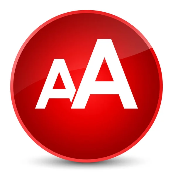 Lettertype grootte elegante rode ronde knoop van het pictogram — Stockfoto