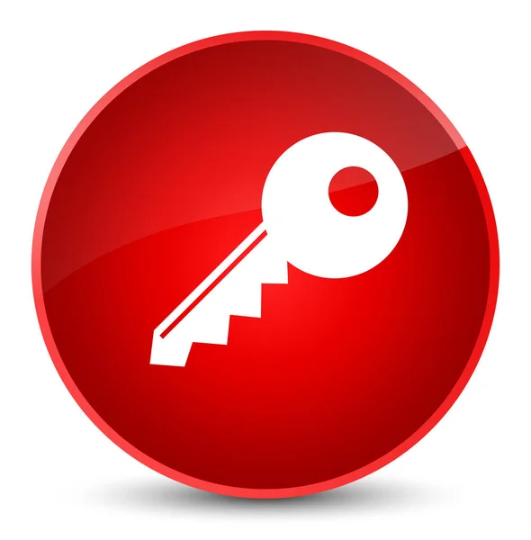 鍵のアイコン エレガントな赤い丸ボタン — ストック写真