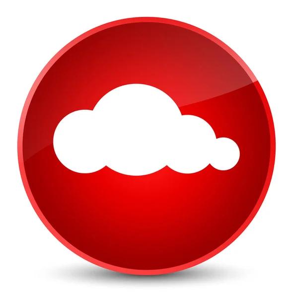 Chmura ikona elegancki czerwony okrągły przycisk — Zdjęcie stockowe