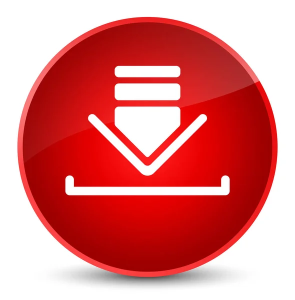 Descargar icono elegante botón redondo rojo —  Fotos de Stock
