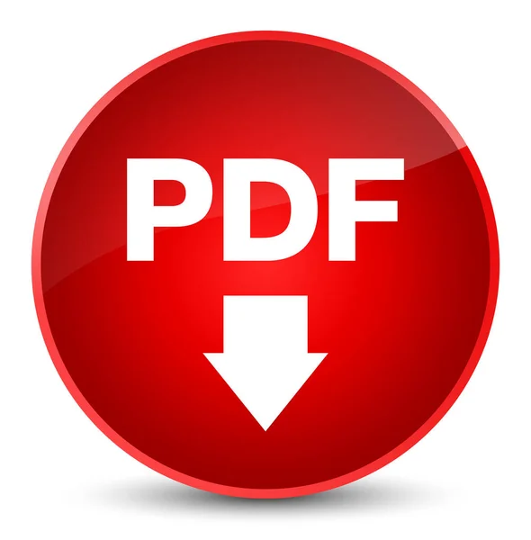 PDF download icon elegant red round button — Stock Photo, Image