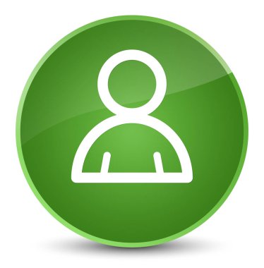 Üye kutsal kişilerin resmi zarif yumuşak yeşil yuvarlak düğme