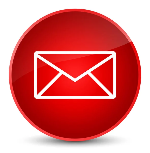 电子邮件图标优雅红色圆形按钮 — 图库照片