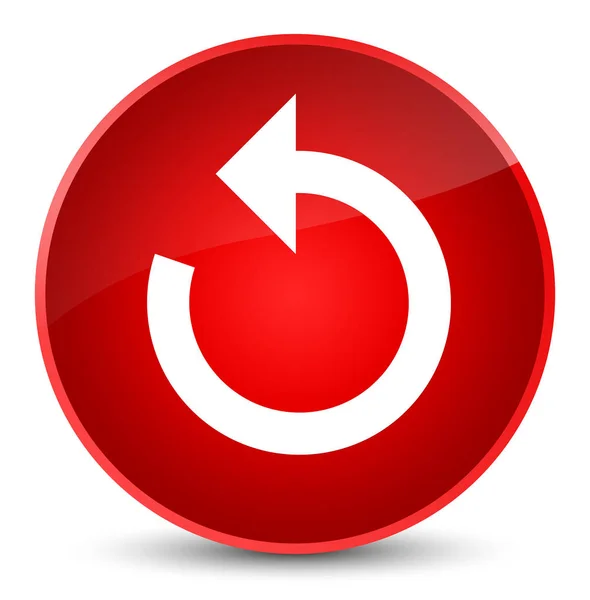 Rafraîchir icône flèche élégant bouton rond rouge — Photo