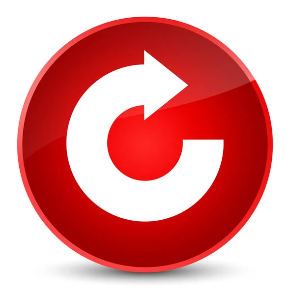 返信の矢印アイコン エレガントな赤い丸ボタン — ストック写真