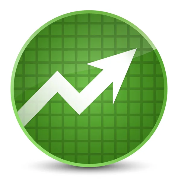 Піктограма бізнес-графіку елегантна м'яка зелена кругла кнопка — стокове фото