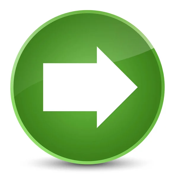 Próximo ícone de seta elegante botão redondo verde suave — Fotografia de Stock