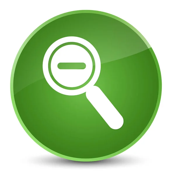 Zoom out icon elegant soft green round button — Stock Photo, Image
