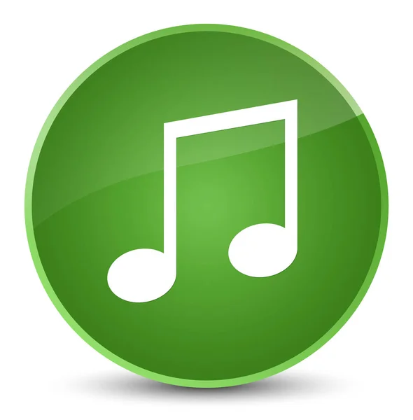 Musik ikonen elegant mjuka gröna runda knappen — Stockfoto