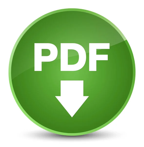 PDF download elegante zachte groene ronde knoop van het pictogram — Stockfoto