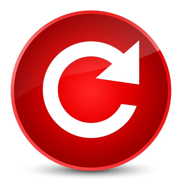 Reply rotate icon elegant red round button — Stock Photo, Image