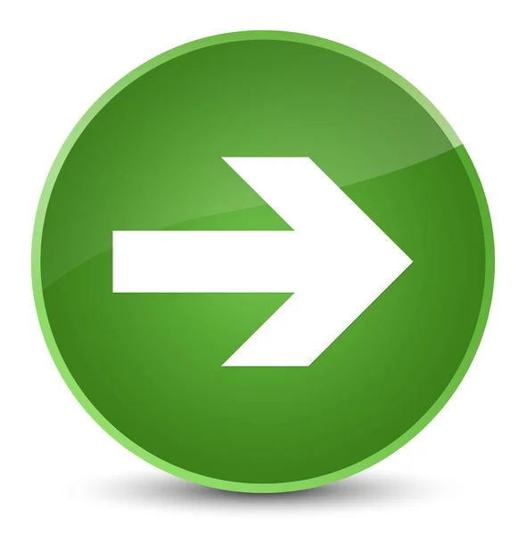 Volgende pijl pictogram elegante zachte groene ronde knop — Stockfoto
