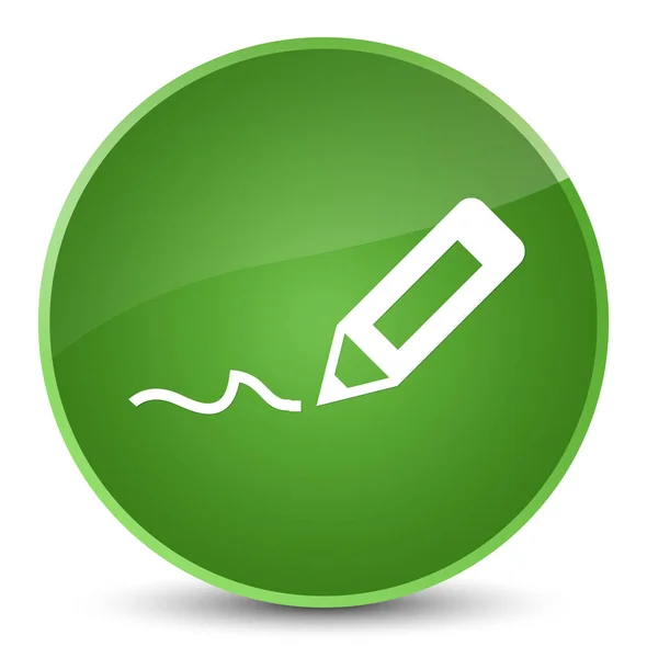 Zaregistrujte se ikona elegantní měkké zelené kulaté tlačítko — Stock fotografie