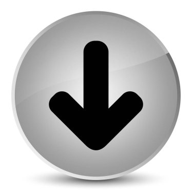 Ok simgesi zarif beyaz yuvarlak düğmesini indir