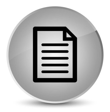 Sayfa simgesi zarif beyaz yuvarlak düğmesi