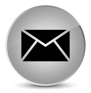 E-posta kutsal kişilerin resmi zarif beyaz yuvarlak düğme