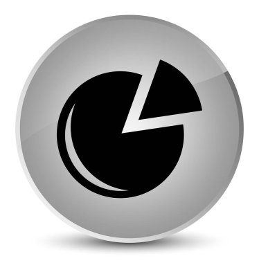 Grafik simge zarif beyaz yuvarlak düğmesini