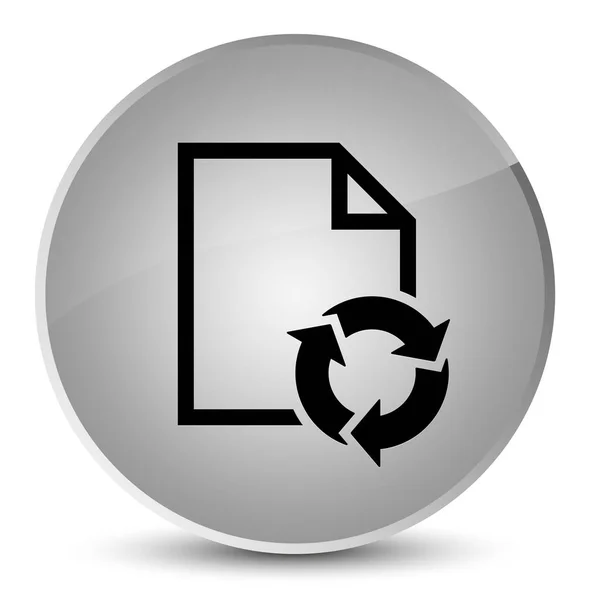 Document pictogram elegante witte ronde knoop van het proces — Stockfoto