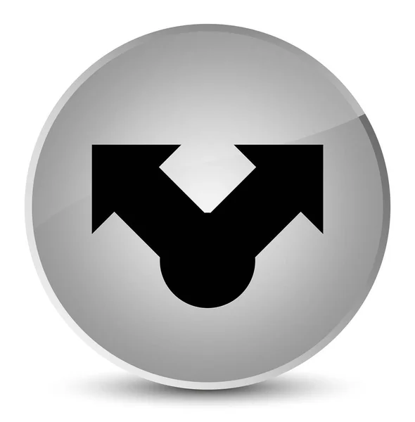 Compartilhar ícone elegante botão redondo branco — Fotografia de Stock
